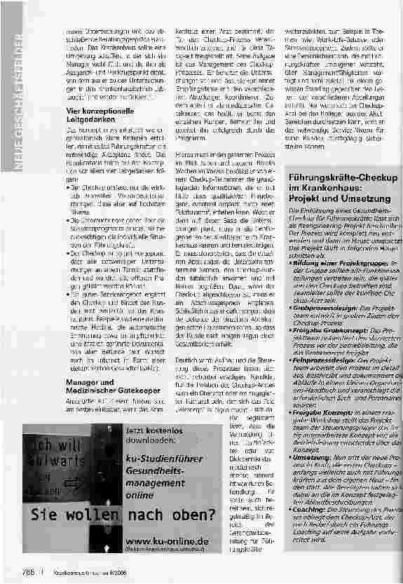 Vorschauseite 3: Checkup für Führungskräfte