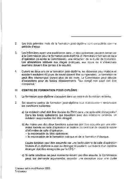 Vorschauseite 5: Reglement für die Weiterbildung zur Operationsschwester zum Operationspfleger