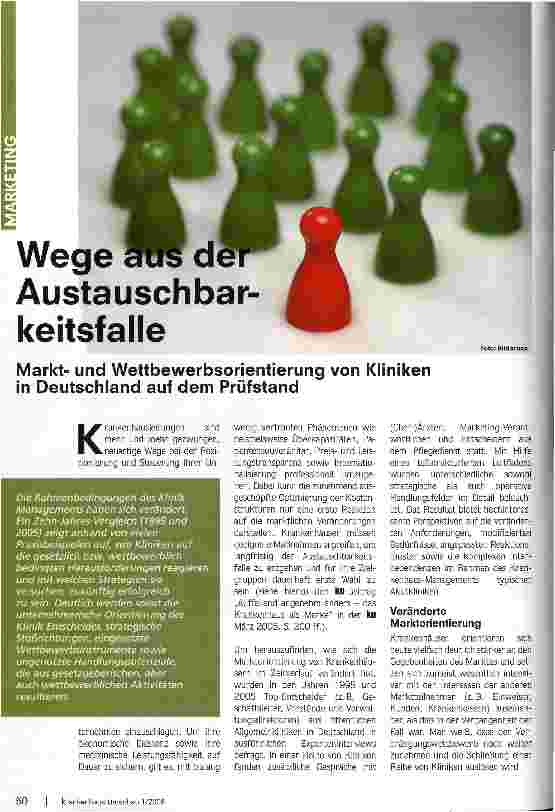 Vorschauseite 1: Wege aus der Austauschbarkeitsfalle