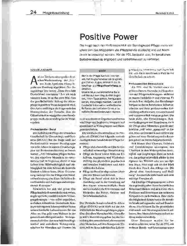 Vorschauseite 1: Positive Power