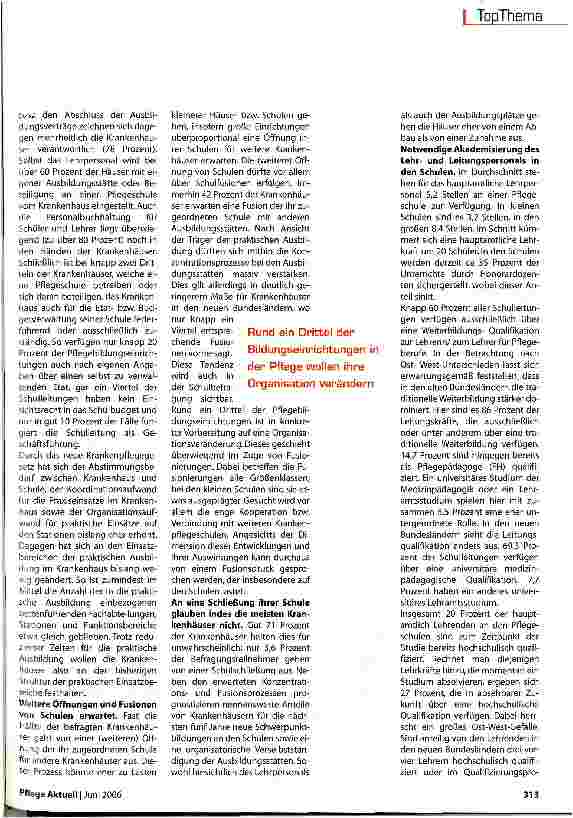 Vorschauseite 4: Für eine gemeinsame Pflegeausbildung