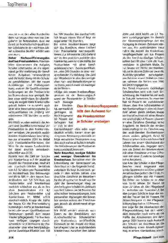 Vorschauseite 5: Für eine gemeinsame Pflegeausbildung