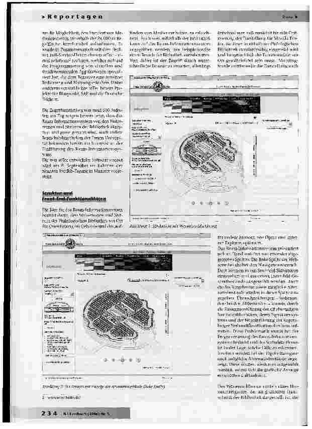 Vorschauseite 2: Das Raum-Informationssystem der Philologischen Bibliothek der Freien Universität Berlin