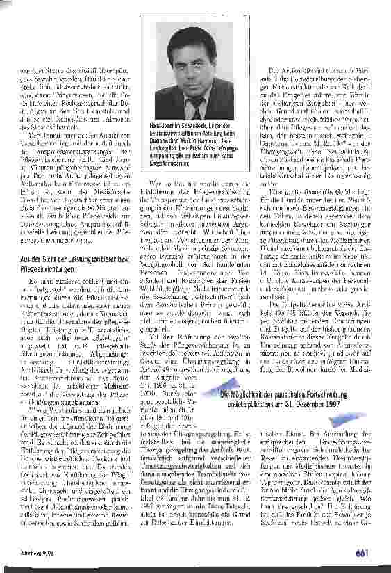 Vorschauseite 2: Von den Pflegekosten zum Entgelt