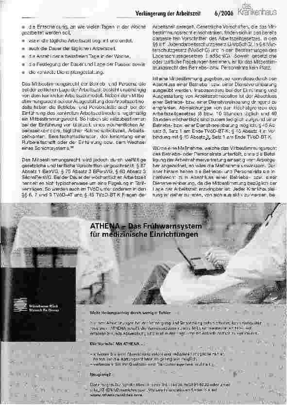 Vorschauseite 6: Verlängerung der Arbeitszeiten durch Betriebs-/ Dienstvereinbarungen