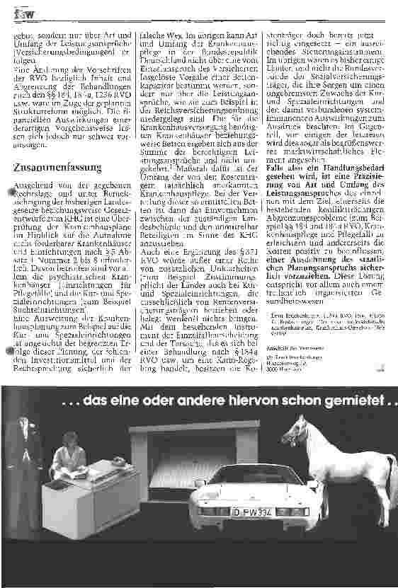 Vorschauseite 6: Kur und Spezialeinrichtungen --- Gegenstand der Krankenhausplanung?