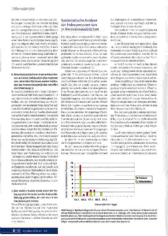 Vorschauseite 4: Norovirusausbrüche in Krankenhäusern - wohin führt uns der Weg der Prävention?