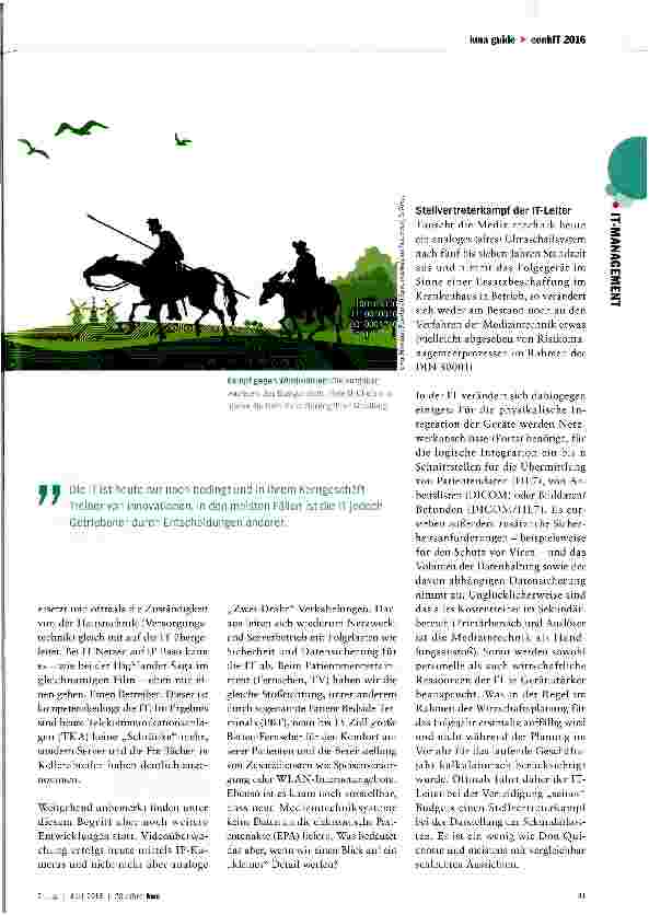 Vorschauseite 2: Wir sind ein bisschen wie Don Quichotte