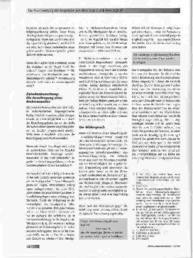 Vorschauseite 3: Die Durchsetzung der Ansprüche aus dem SGB II und dem SGB XII
