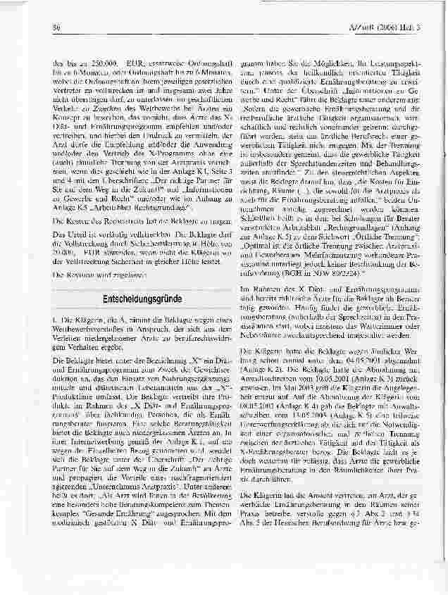 Vorschauseite 2: Gewerbliche Diätund Ernährungsberatung durch einen Arzt
