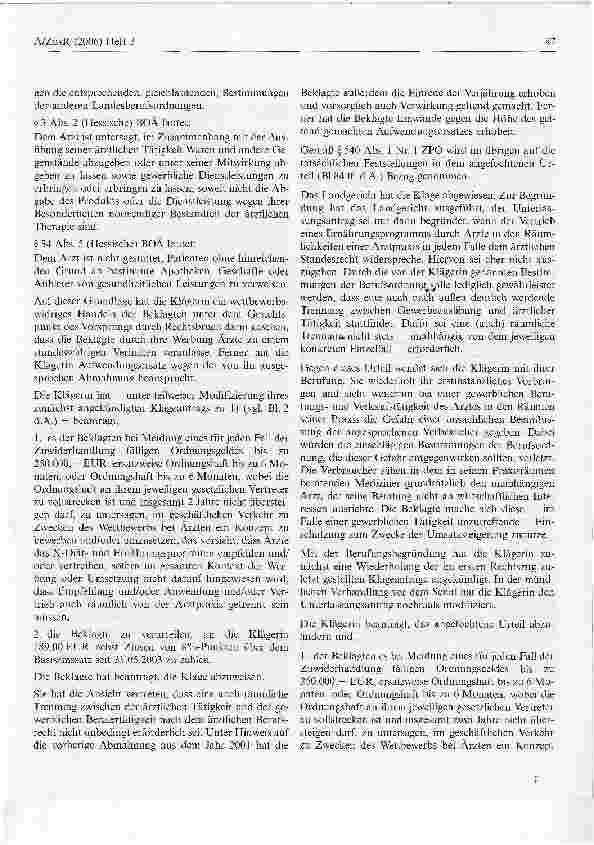 Vorschauseite 3: Gewerbliche Diätund Ernährungsberatung durch einen Arzt