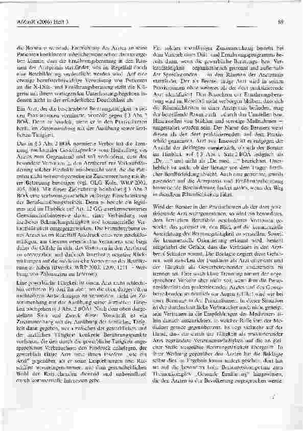 Vorschauseite 5: Gewerbliche Diätund Ernährungsberatung durch einen Arzt
