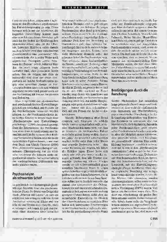 Vorschauseite 2: Wissenschaft und Lebenskunst