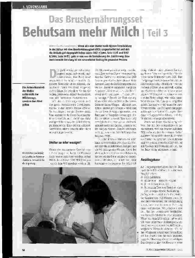 Vorschauseite 1: Das Brusternährungsset - Behutsam mehr Milch Teil 3