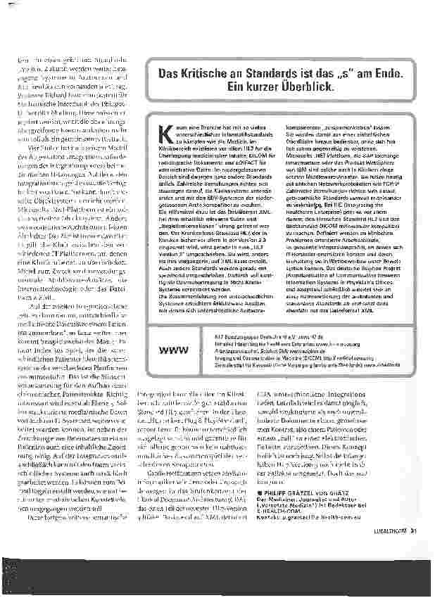 Vorschauseite 4: KRANKENHAUSINFORMATIONSSYSTEME - DIE MAUERN FALLEN