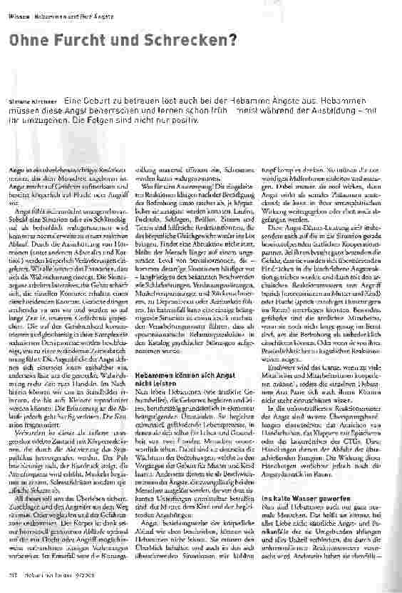 Vorschauseite 1: Ohne Furcht und Schrecken?