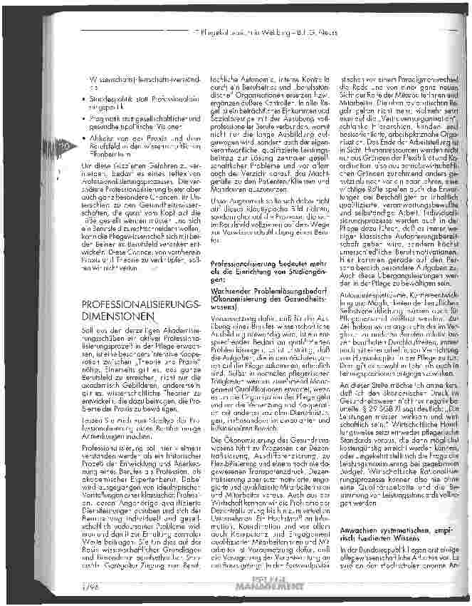Vorschauseite 2: Ein neues Verhältnis von Theorie und Praxis im Professinonalisierungsprozeß