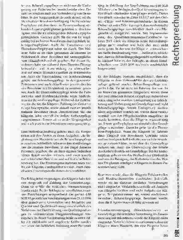 Vorschauseite 3: Zur Zahlung einer Geriatriezulage an eine Altenpflegehelferin