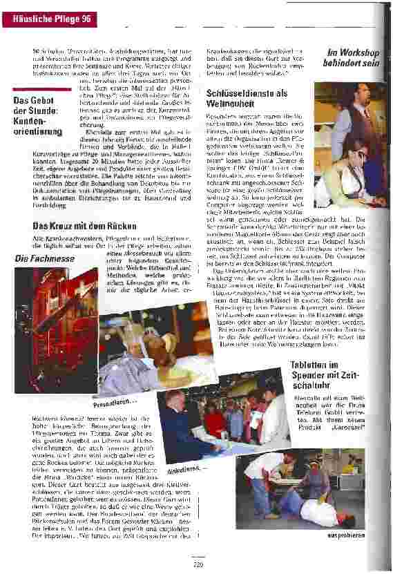 Vorschauseite 5: Konsolidierung auf hohem Niveau Die Häusliche Pflege hat sich als Leitmesse für die ambulante Pflege etabliert