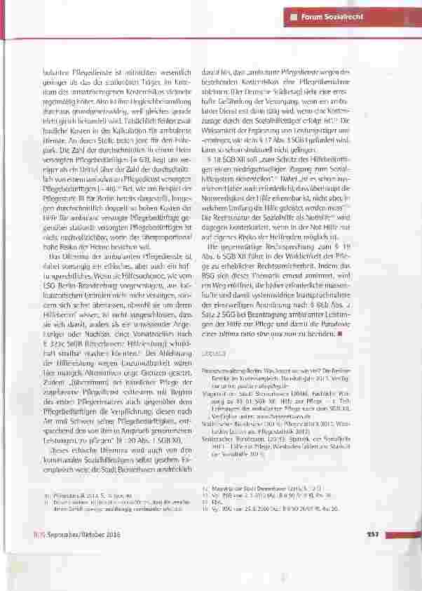 Vorschauseite 4: Die Sonderrechtsnachfolge für ambulante Pflegedienste ein bis heute ungelöstes Problem