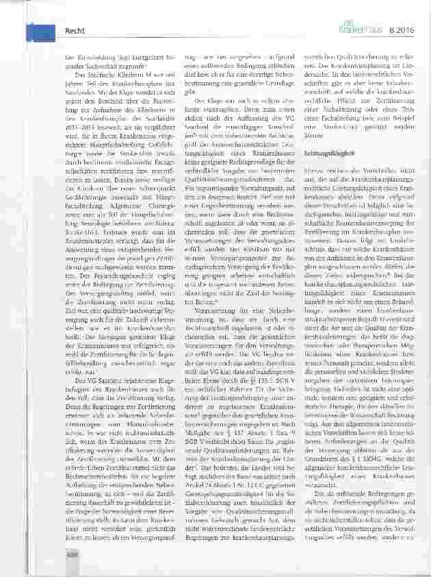 Vorschauseite 2: Qualitätsanforderungen in der Krankenhausplanung