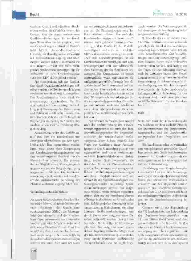 Vorschauseite 3: Qualitätsanforderungen in der Krankenhausplanung