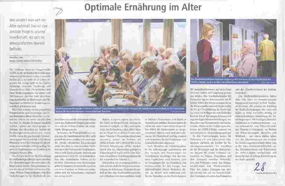 Vorschauseite 1: Optimale Ernährung im Alter