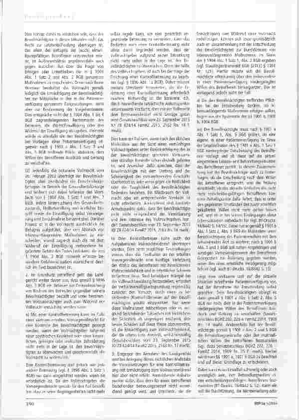 Vorschauseite 4: Zur Patientenverfügung §§ 1901a, 1901b, 1904 BGB Schlagworte: Kontrollbetreuer, Vollmacht