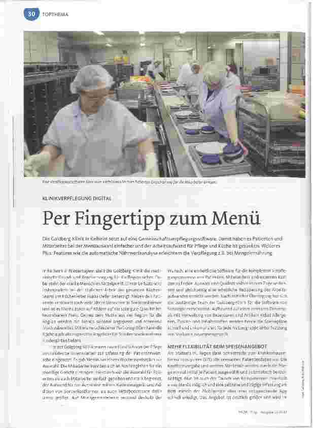 Vorschauseite 1: Per Fingertipp zum Menü