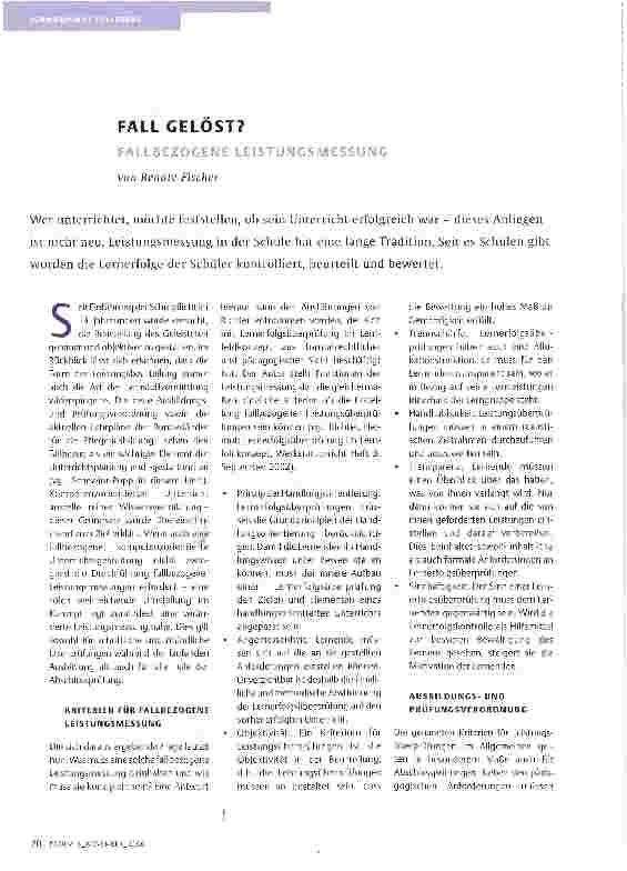 Vorschauseite 1: FALL GELÖST?