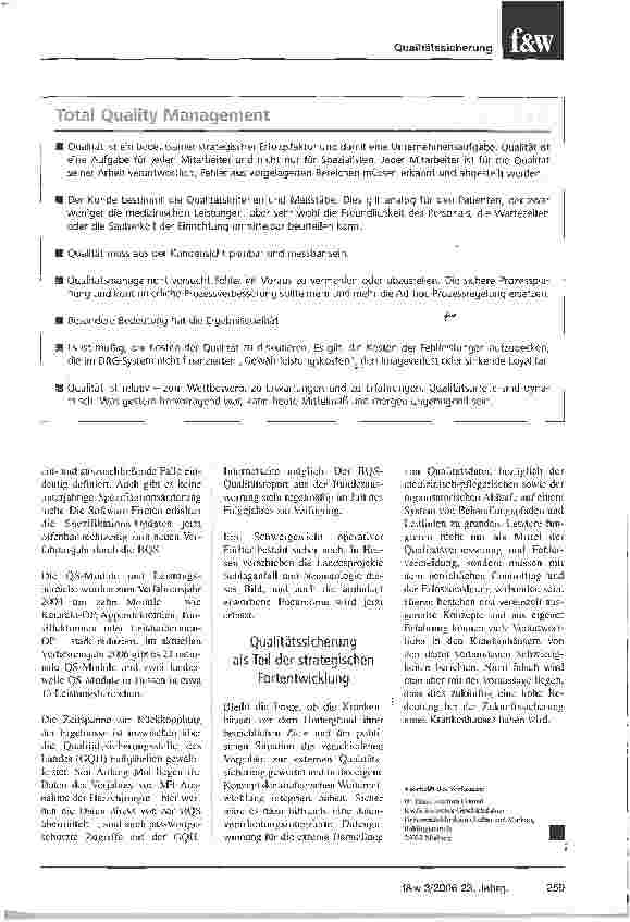 Vorschauseite 2: Qualitätist eine Aufgabe für alle, nicht nur für Spezialisten