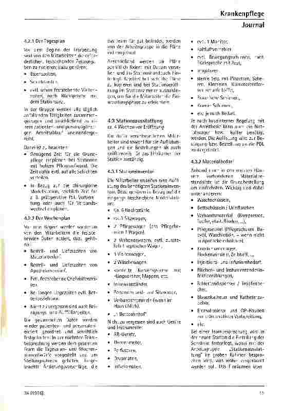 Vorschauseite 4: Planung und Organisation einer neugeschaffenen Station