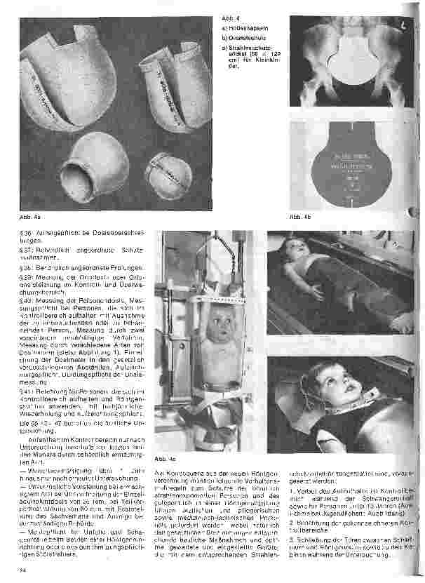 Vorschauseite 4: Radiologie Eine Einführung für Krankenschwestern u. Pfleger 30. Folge: Erläuterungen zur Röntgenverordnung vom 1.03.1973