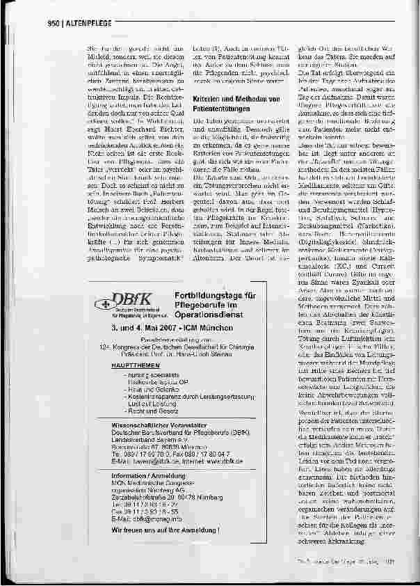 Vorschauseite 5: Patiententötung Todesengel - Wenn Pflegekräfte morden