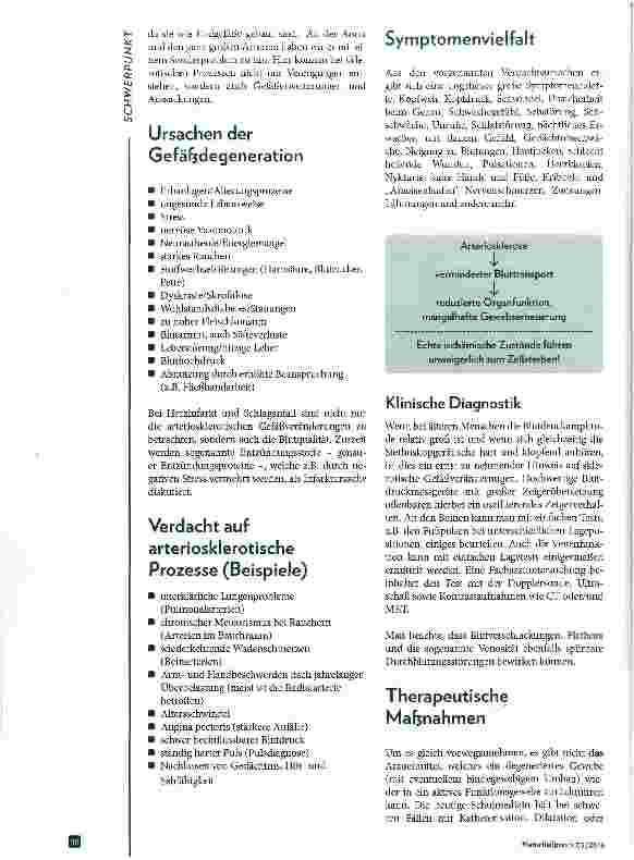 Vorschauseite 3: Arteriosklerose Theorie und Praxis