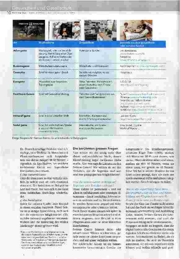 Vorschauseite 3: Spielen, um zu pflegen? Ist das seriös?