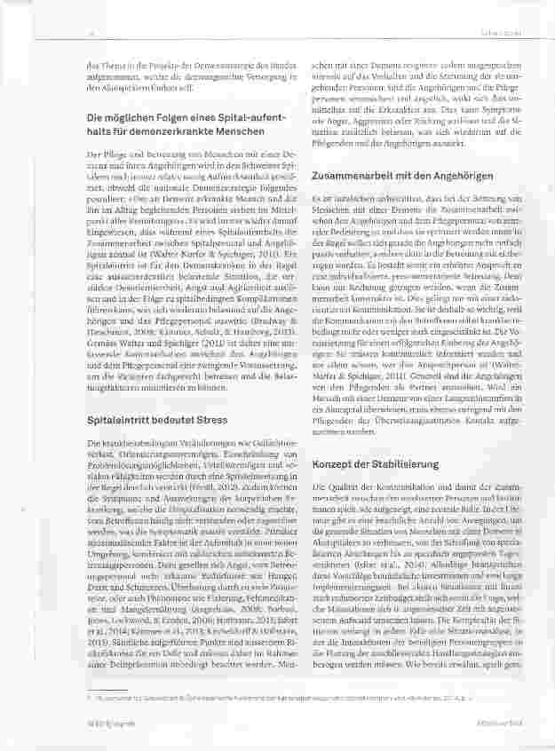 Vorschauseite 2: Kommunikation zwischen Pflegepersonal und Angehörigen von Menschen mit Demenz