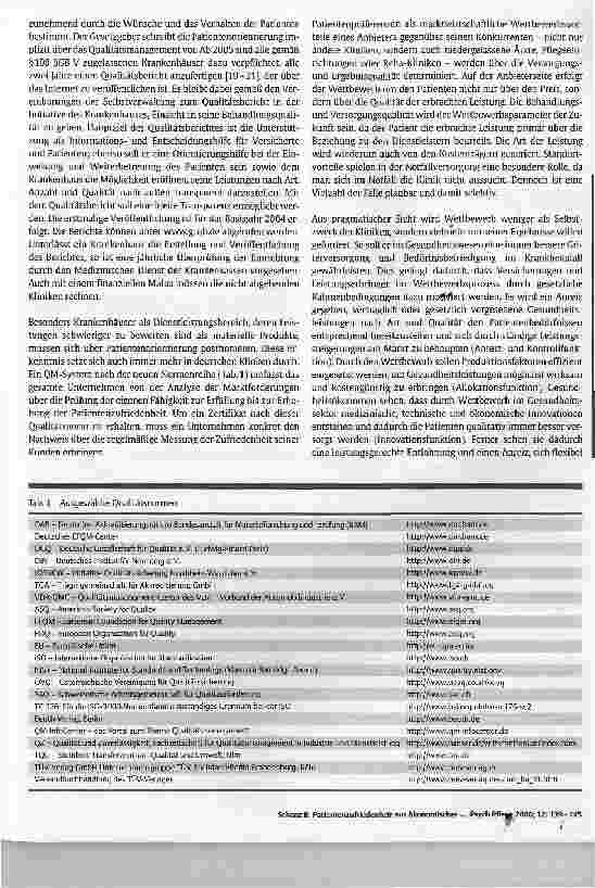 Vorschauseite 5: Patientenzufriedenheit aus ökonomischer Sicht