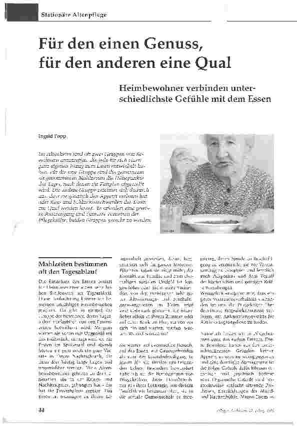 Vorschauseite 1: Für den einen Genuss, für den anderen eine Qual
