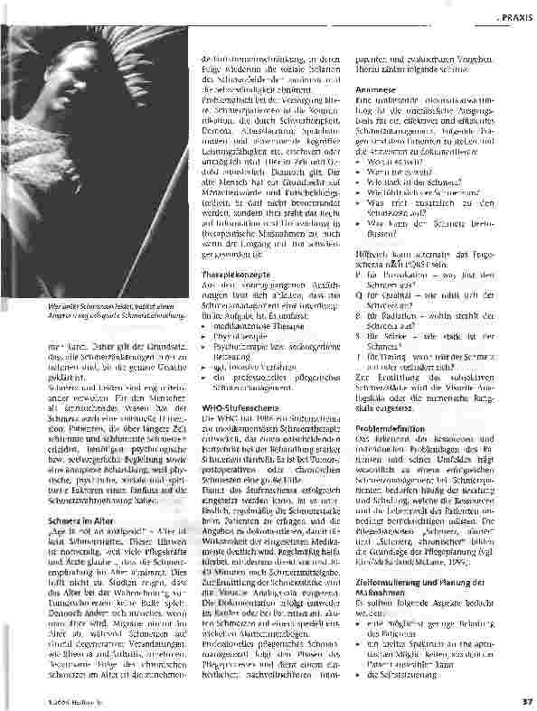 Vorschauseite 2: Pflege in der Schmerztherapie