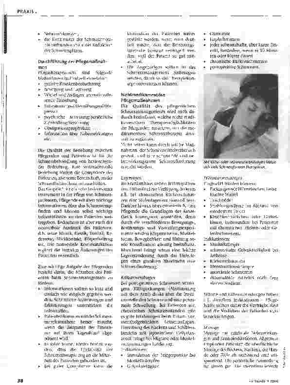 Vorschauseite 3: Pflege in der Schmerztherapie
