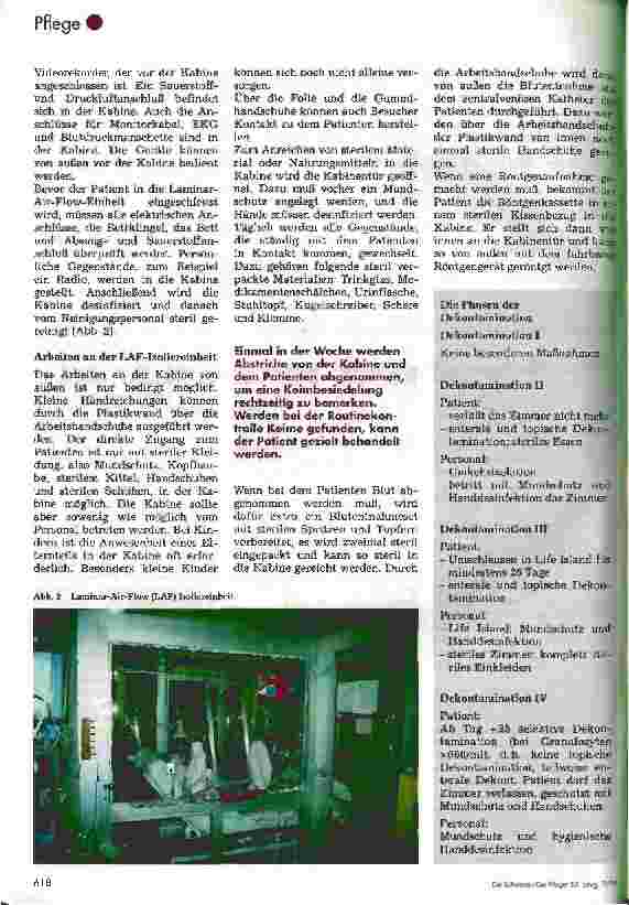 Vorschauseite 4: Pflege während einer Knochenmarktransplantation