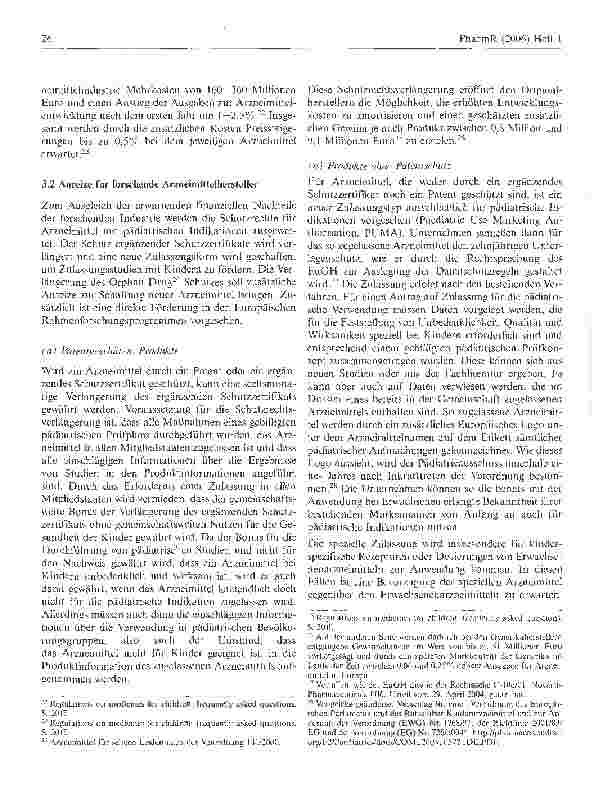 Vorschauseite 5: Arzneimittelforschung für Kinder in Europa - ein Ausblick -