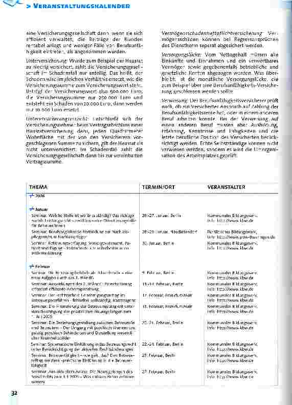 Vorschauseite 5: Welche Policen braucht ein Berufsbetreuer?Existenzbedrohende Bereiche absichern
