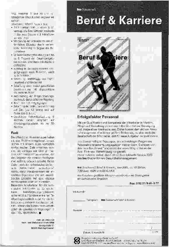 Vorschauseite 4: Keine Sitzfleischzulagen mehr - Was bringt der neue TVöD-Kr für die Krankenhäuser?