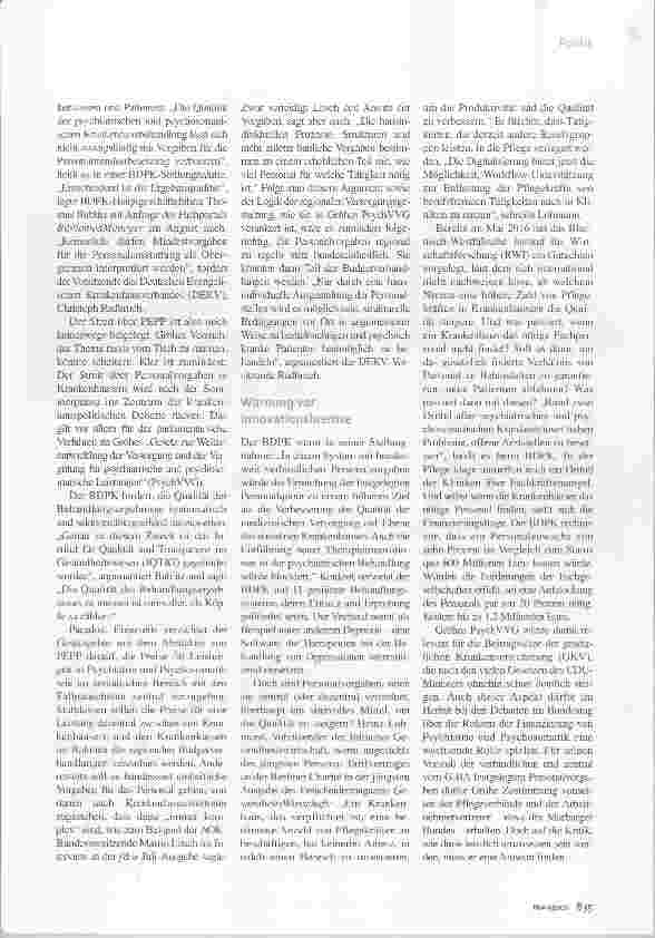 Vorschauseite 2: PsychVVG Knackpunkt Personal