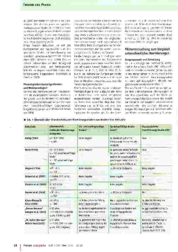 Vorschauseite 3: Sprachtherapeutische Diagnostik mit dem Mottier-Test