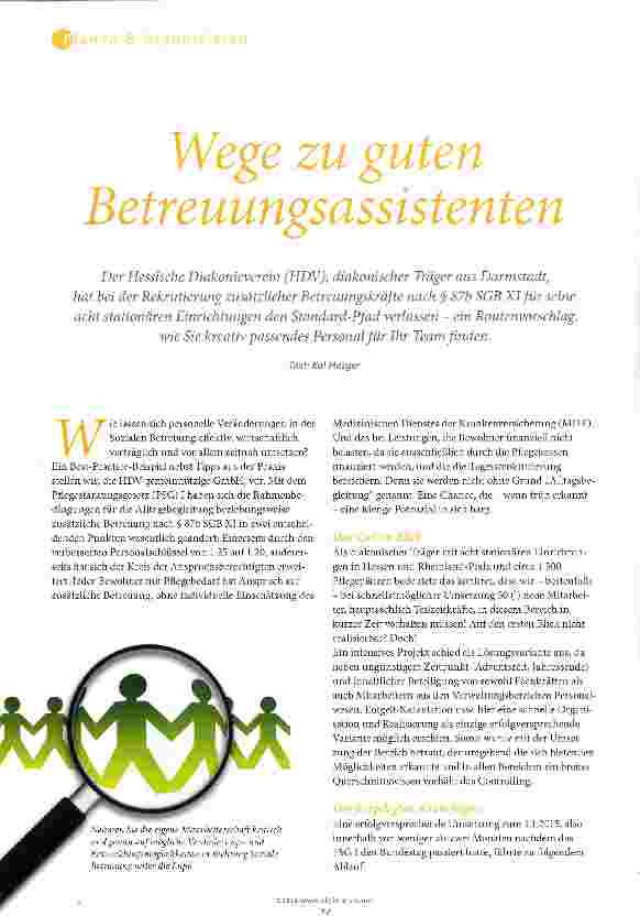 Vorschauseite 1: Wege zu guten Betreuungsassistenten