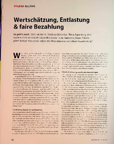 Vorschauseite 1: Wertschätzung, Entlastung & faire Bezahlung