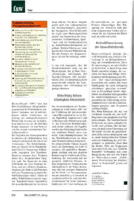 Vorschauseite 3: Neue Rollenverteilung in der Arztassistent